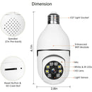360° Panoramic WiFi IR IP E27 Light Bulb Camera 1080P HD Night Smart Home