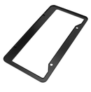 Black License Plate Frame Tag Cover Metal Stainless Front Back Universal Car
