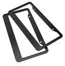 Black License Plate Frame Tag Cover Metal Stainless Front Back Universal Car