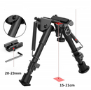 6-9" Hunting Rifle Bipod Spring Return 360° Swivel Picatinny Rail Mount Adapter