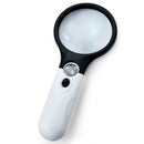 45X Magnifying Glass Handheld Magnifier 3 LED Light Reading Lens Jewelry Loupe