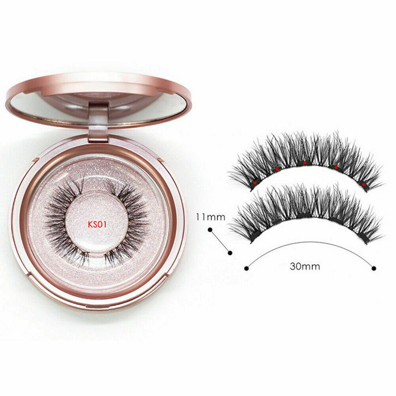 Magnetic False Eyelashes Natural Eye Lashes Extension Liquid Eyeliner Kit Set