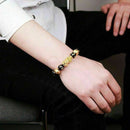 Feng Shui Black Obsidian Beads Bracelet Attract Wealth & Good Luck Bangle Pi Xiu