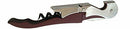 Corkscrew Doubled Hinged Waiters Wine Key Bottle Opener with Foil Cutter