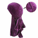 Women Men Unisex Velvet Durag Hat Cap Premium Designer Doo Rag Wave Biker Dance