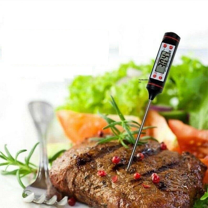 Instant Read Digital Grill Kitchen Meat Thermometer Probe BBQ Oven Food Cooking