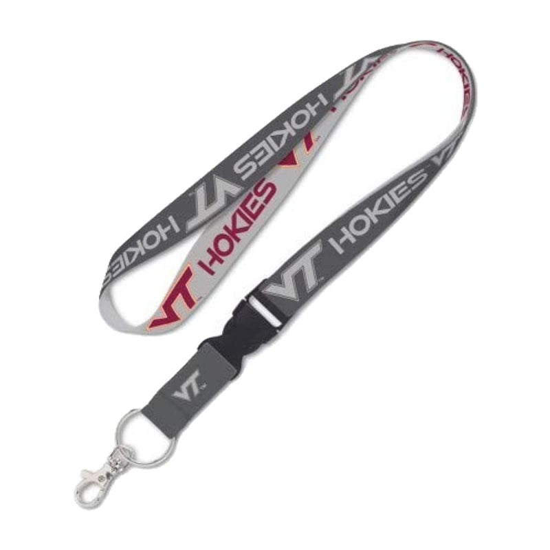 WinCraft Virginia Tech Hokies Lanyard with Detachable Buckle, 1" - Charcoal Grey