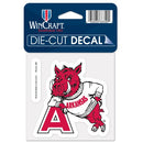 Wincraft Arkansas Razorbacks College Vault Decal 4 in x 4 in Vinyl