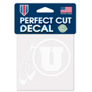 WinCraft NCAA Utah Utes 4" x 4" inch Perfect Cut Decal