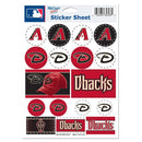 Wincraft MLB Arizona Diamondbacks Vinyl Sticker Sheet, 5" x 7"