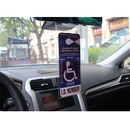 2x Handicap Parking Permit Placard Protector Cover Hanger Car Holder Hang Sleeve