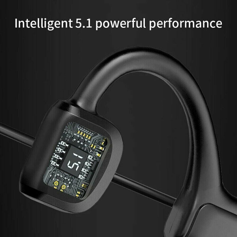 Bone Conduction Headphones Bluetooth 5.0 Wireless Earbuds Outdoor Sport Headset