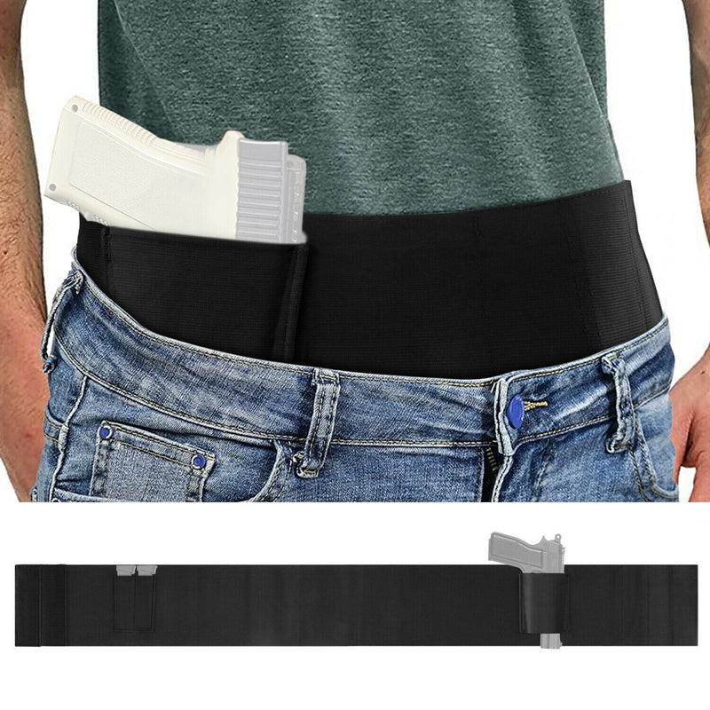 Belly Band Concealed Pistol Gun Carry Waist Holster Under Shirt Coat Hidden Belt