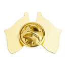 USA & Ukraine Coat of Arms Friendship Motorcycle Hat Cap Lapel Pin