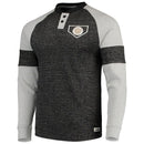 Pittsburgh Pirates Stitches Twisted Yarn Henley Long Sleeve T-Shirt - Black - LG