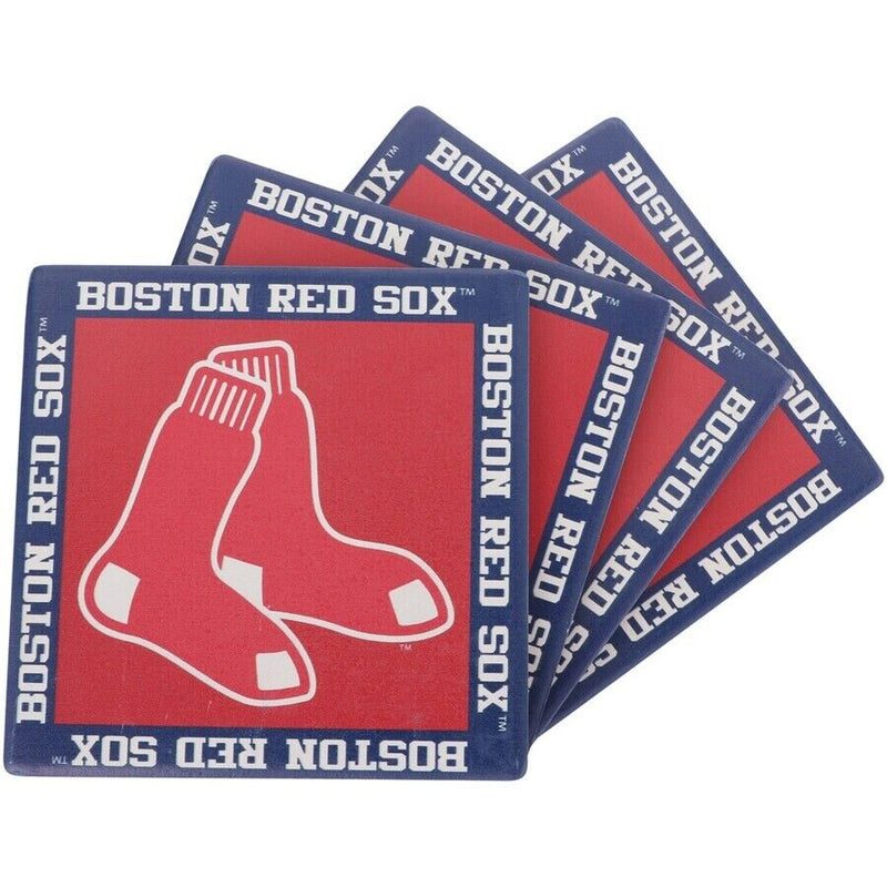 Boston Red Sox Four-Pack Team Uniform Coaster Set