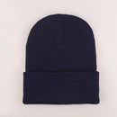 Beanie Hat Cap Cuff Plain Knit Ski Skull  Winter Warm Slouchy Men Women Unisex