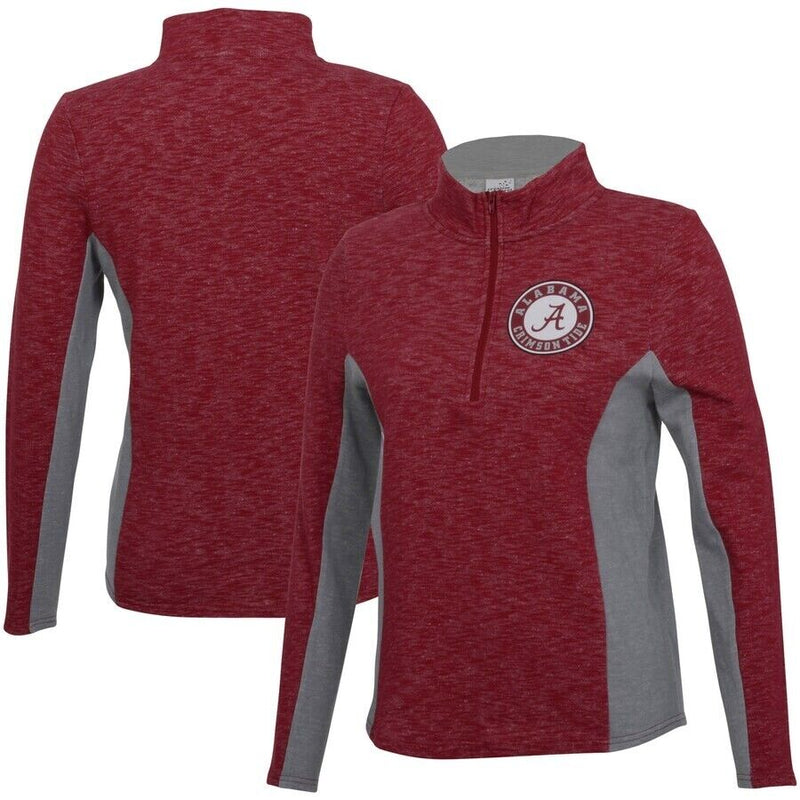 Women's Crimson Alabama Crimson Tide Tech Seal V2 Half-Zip Pullover Jacket