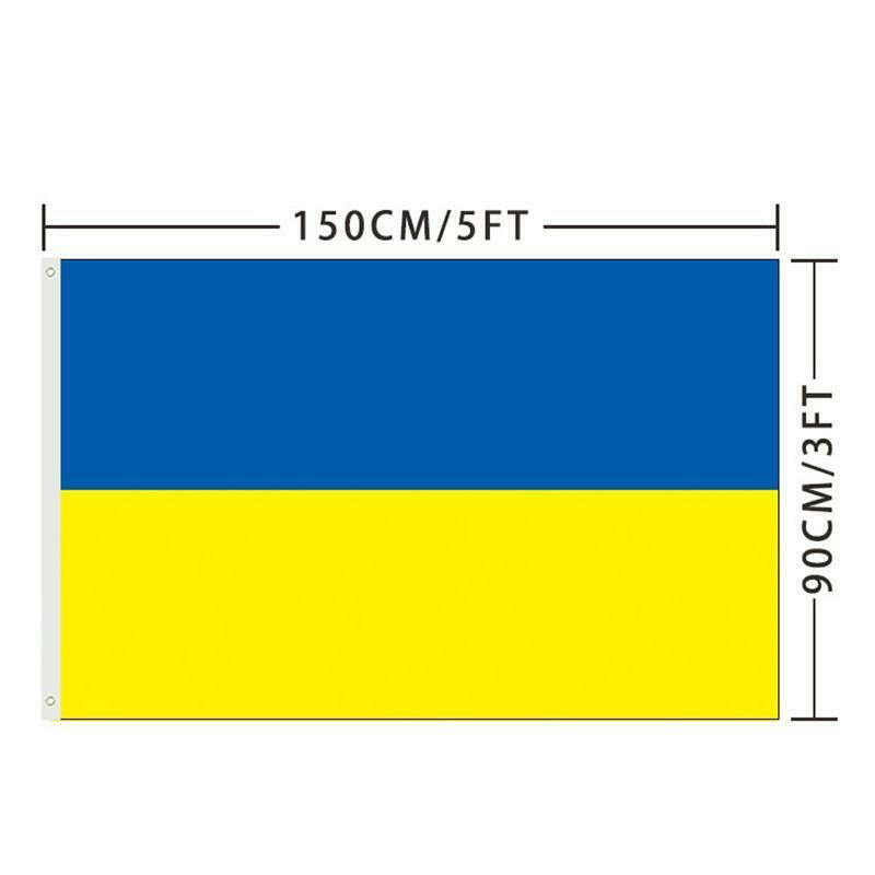 3x5 Ft Ukraine Flag Ukrainian Outdoor House Banner Grommets Quality Grommets