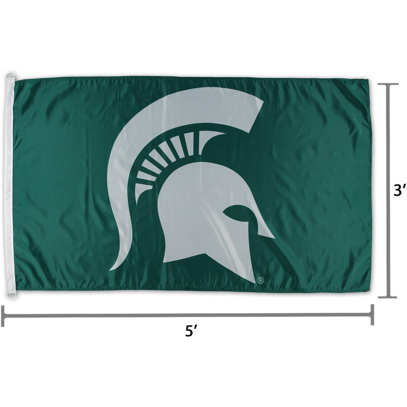 WinCraft Michigan State Spartans 3' x 5' Single-Sided Horizontal Flag