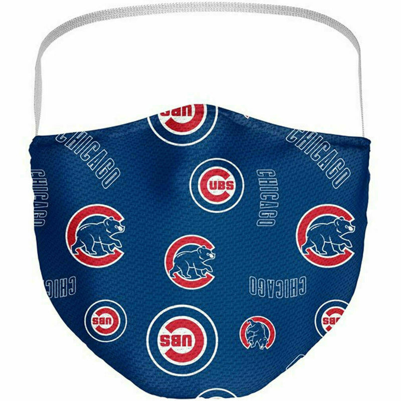 3 Pack Chicago Cubs Officially Licensed MLB Washable Resuable Face Mask Cover