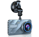 Touch Screen Dash Cam 4" 1080P Dual Lens Car DVR Recorder Front and Rear Camera