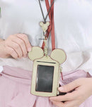 Name ID Card Holder Badge Wallet Purse Neck Lanyard for Mickey Mouse Fans