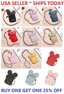 Name ID Card Holder Badge Wallet Purse Neck Lanyard for Mickey Mouse Fans
