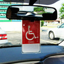 2x Handicap Parking Permit Placard Protector Cover Hanger Car Holder Hang Sleeve