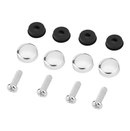 Chrome 304 Stainless Steel Metal License Plate Frame Tag Cover Screw Caps