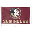 WinCraft Florida State Seminoles 3' x 5' Single-Sided Horizontal Flag