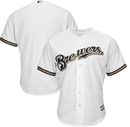 Milwaukee Brewers Majestic Official Cool Base Jersey - White