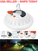 Rechargeable 60 LED Outdoor Camping Tent Light USB & Solar Lantern Hiking Lamp