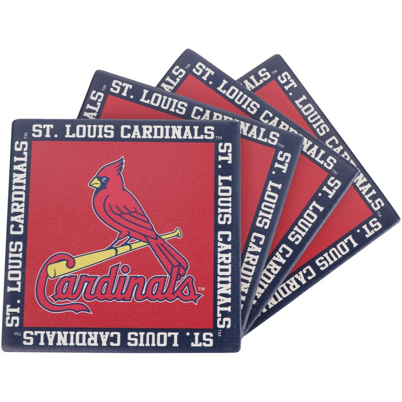 St. Louis Cardinals Four-Pack Team Uniform Coaster Set