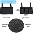 Outdoor Wheelchair Side Pouch Storage Bag Armrest Pocket Organizer Holder Pocket