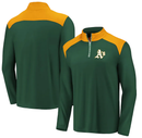 Oakland Athletics Fanatics Branded Iconic Clutch Quarter-Zip Pullover Jacket