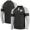 Pittsburgh Pirates Stitches Twisted Yarn Henley Long Sleeve T-Shirt - Black - LG
