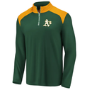 Oakland Athletics Fanatics Branded Iconic Clutch Quarter-Zip Pullover Jacket