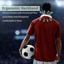 Portable USB Rechargeable Neckband Lazy Mini Hanging Dual Cooling Neck Fan USA