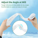 Portable USB Rechargeable Neckband Lazy Mini Hanging Dual Cooling Neck Fan USA