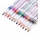 12 Color Glitter Eyeshadow Lip EyeLiner Eye Shadow Pencil Shimmer Pen Makeup Set