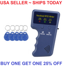 Handheld RFID ID Card Copier Key Reader Writer Duplicator 125KHz+5PCS Tags US