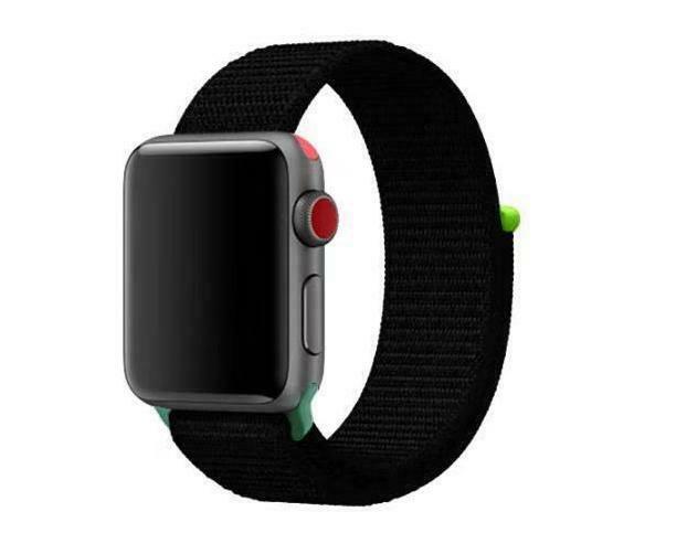 Woven Nylon Band for Apple Watch Sport Loop Series 6/5/4/3/2/1/SE 38/42/40/44mm