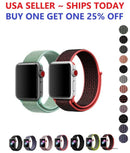 Woven Nylon Band for Apple Watch Sport Loop Series 6/5/4/3/2/1/SE 38/42/40/44mm