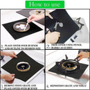 Gas Range Stove Top Burner Cover Protector Reusable Liner Clean Cook Non-Stick