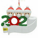 Personalized Christmas Hanging Ornament 2020 Mask Toilet Paper Xmas Family Gift
