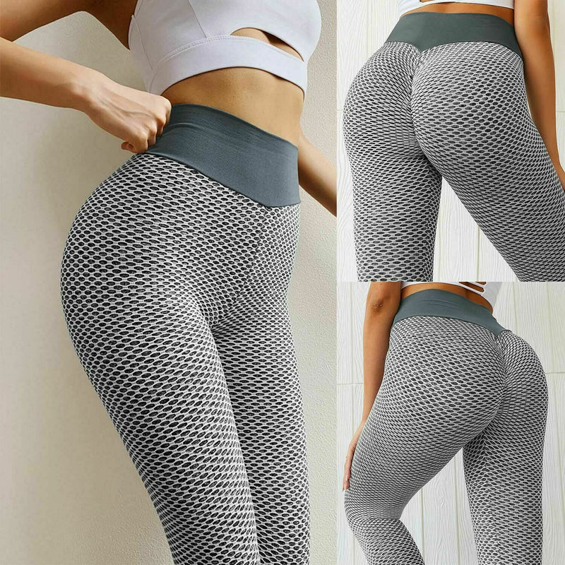 Women Butt Lift Leggings Anti-Cellulite High Waist Push Up Yoga Pants TikTok