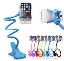 Flexible 360 Clip Mobile Cell Phone Holder Lazy Bed Desk Car Bracket Mount Stand
