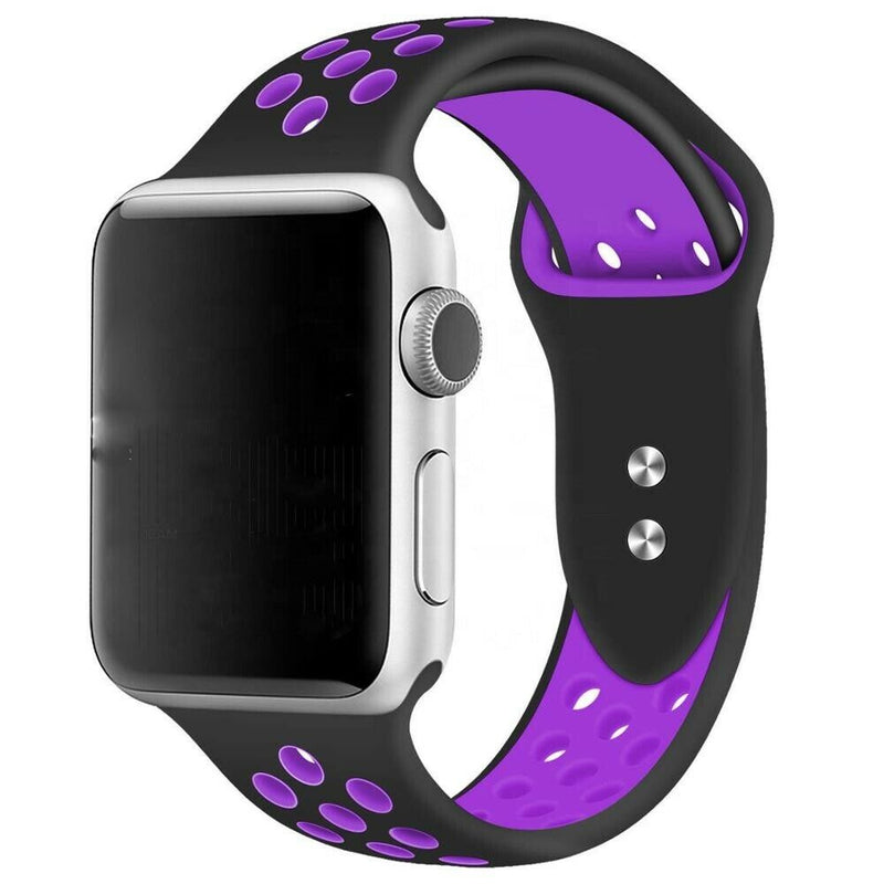 Silicone Sport Band 38mm 42mm For Nike+ Apple Watch Series 1 2 3 4 5 6 SE