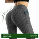 Women Butt Lift Leggings Anti-Cellulite High Waist Push Up Yoga Pants TikTok